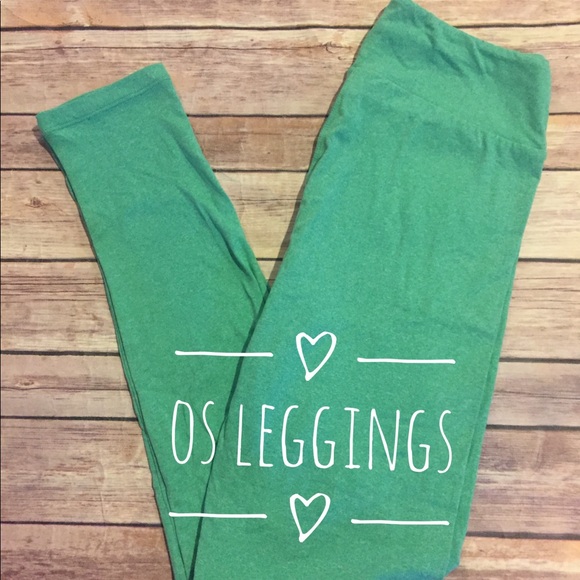 LuLaRoe Pants - LuLaRoe One Size Solid Green Leggings
